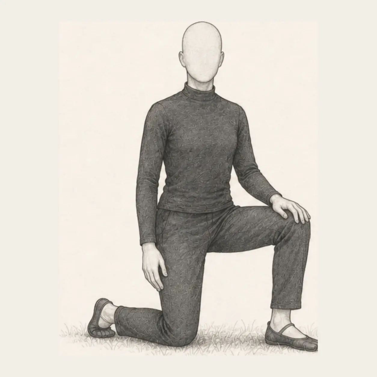 Begin in half-kneeling instead of sitting.