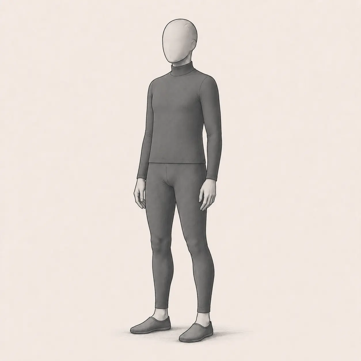 The adult standing upright