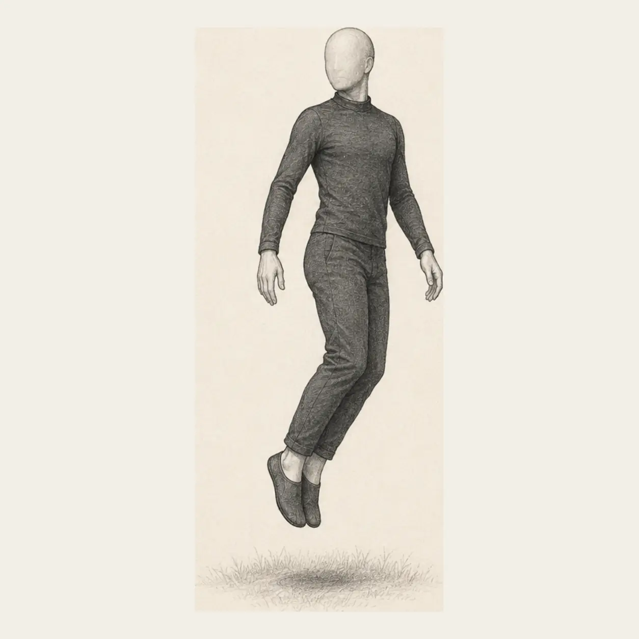 Make a quarter turn in the air and become still.