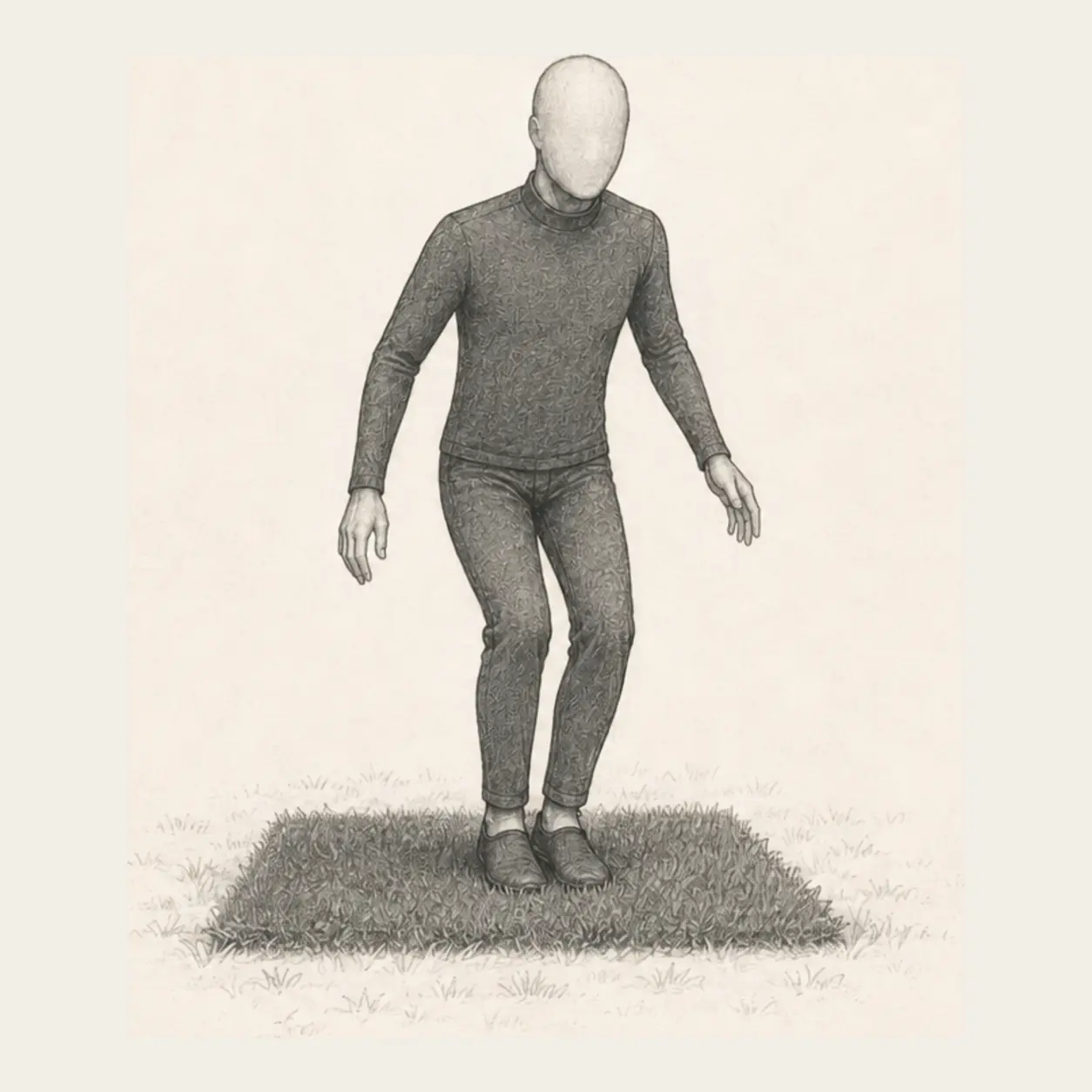 Land on a chosen patch of grass.