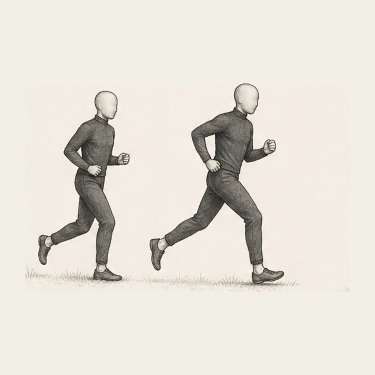 Follow a partner through changes of pace.
