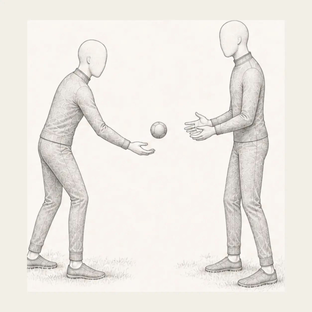 Use a gentle underhand throw.