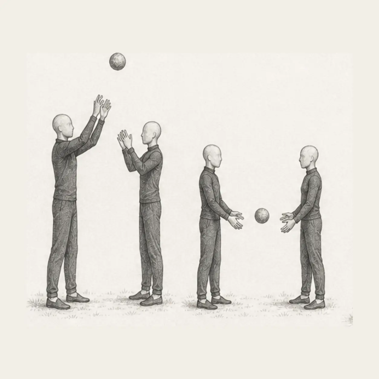 Change between higher and lower throws.
